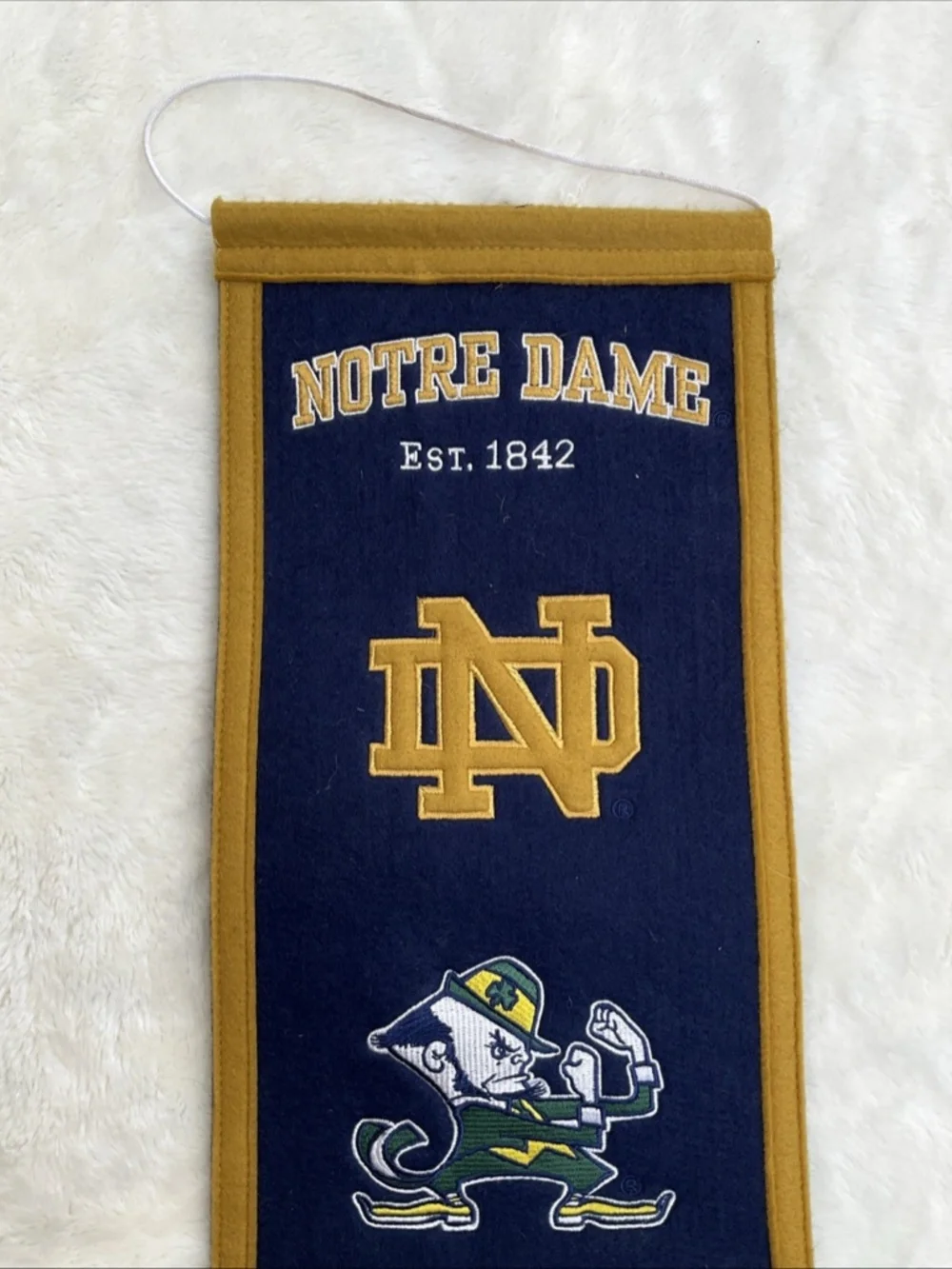 Notre Dame Fighting Irish NCAA Embroidered Heritage Banner and Cap Fan Bundle